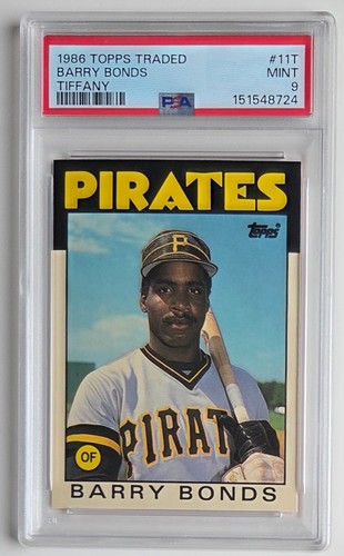 1986 Topps Traded - Barry Bonds #11T (Tiffany) (RC) PSA 9