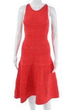 Ralph Lauren Black Label Women Fit & Flare Tank Dress Red Size S