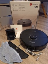 Roborock S8 Saugroboter, Doppelbürste, Wischfunktion, Schwarz, Gebraucht