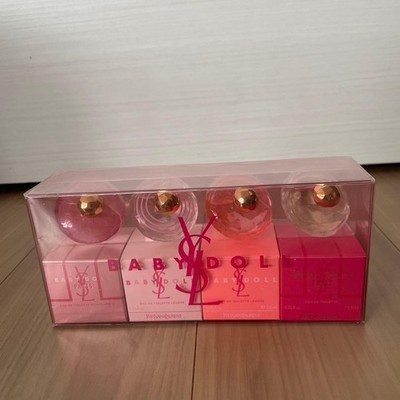 New Yves Saint Laurent BABY DOLL Stories Eau de Toilette 7.5ml 0.3 oz x 4 set