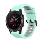 Per Garmin Fenix 5 più 22 mm Sports Sports Twolor Watch Band (Water Duck+Grey)
