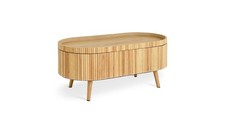 Riona Coffee Table Natural Scandinavian Style Easy Assembly UK