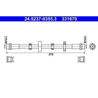 ATE 24.5237-0355.3 Bremsschlauch Bremsen