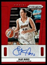2025-26 Prizm Red Throwback Autographs Sue Bird Auto /99 Seattle Storm #TB-SB