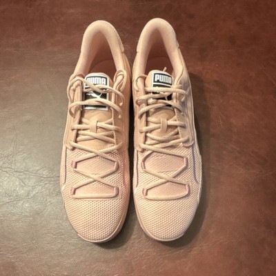 PUMA Clyde Hardwood Natural Pink Mesh Sneakers Misty Rose 194031-01 Men