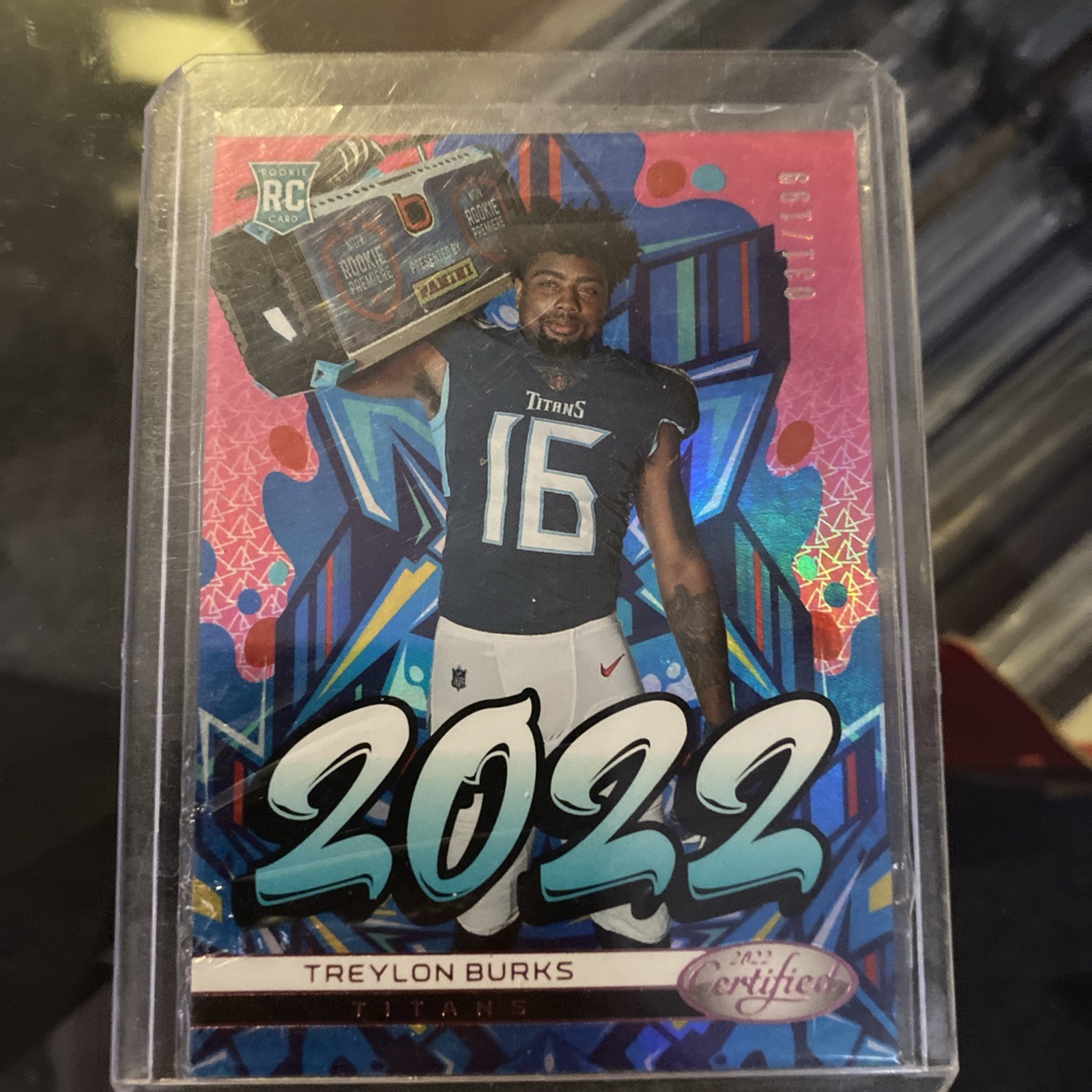 2022 Panini Certified - 2022 Treylon Burks #2022-11 Mirror Pink /199 (RC)