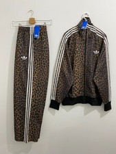 Men's Adidas Originals Classics Firebird Loose Tracksuit Leopard Size L