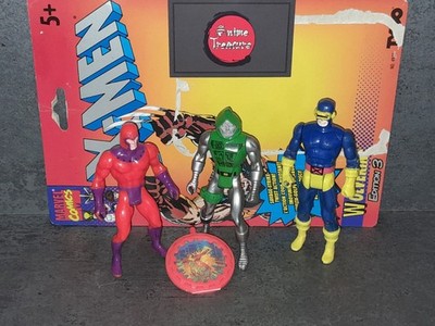 3 Marvel Secret Wars X-MEN Figuren: Magneto / Dr. DOOM / CYCLOPS Vintage 1984