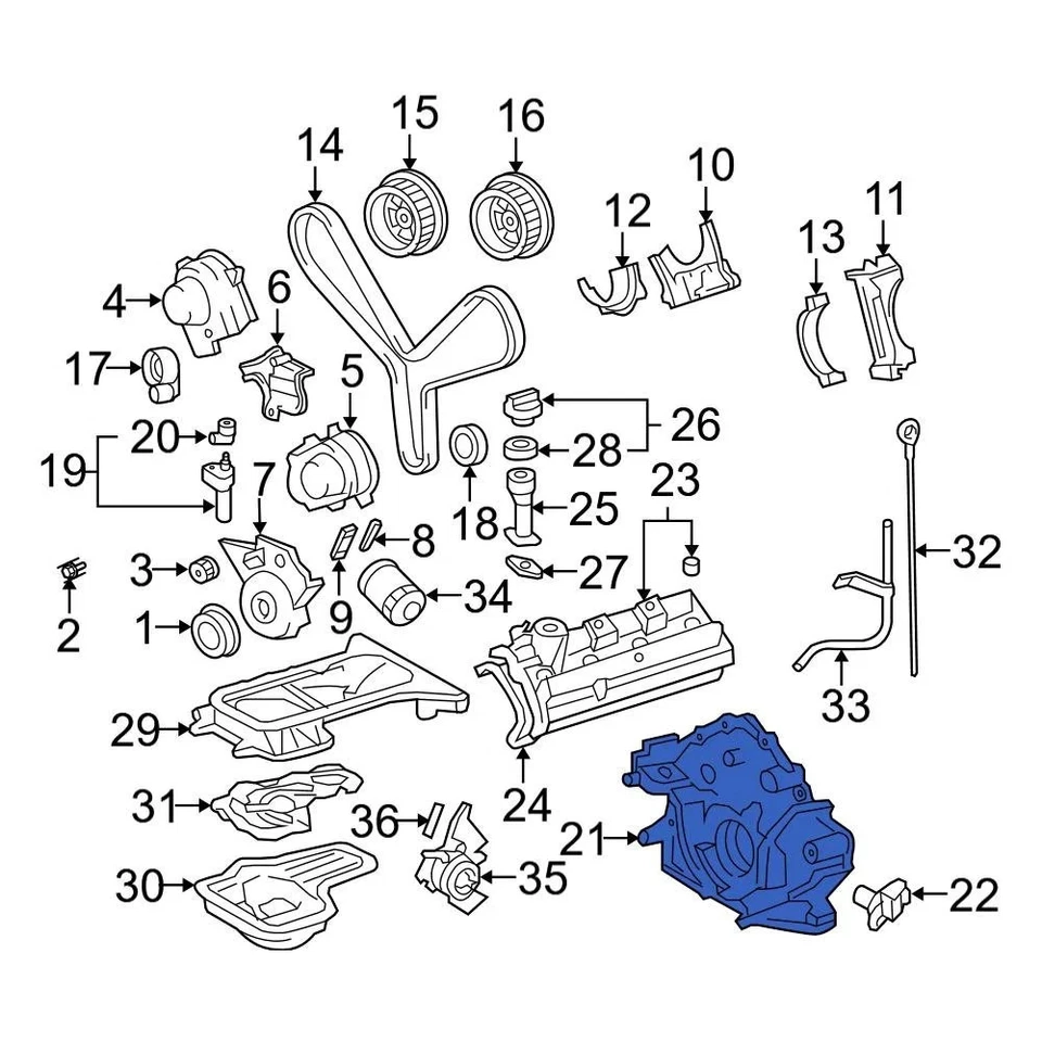 For Toyota Tundra 2004-2009 Toyota 151000F010 Engine Oil Pump Foto 3 de 4