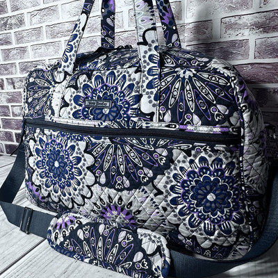 New! VERA BRADLEY Iconic Weekender Travel Bag ~ Mimosa Medallion Duffel Carry-On