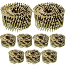 3600 Count Siding Nails, 15-Degree Wire Collated Coil Siding Nails, Full round H