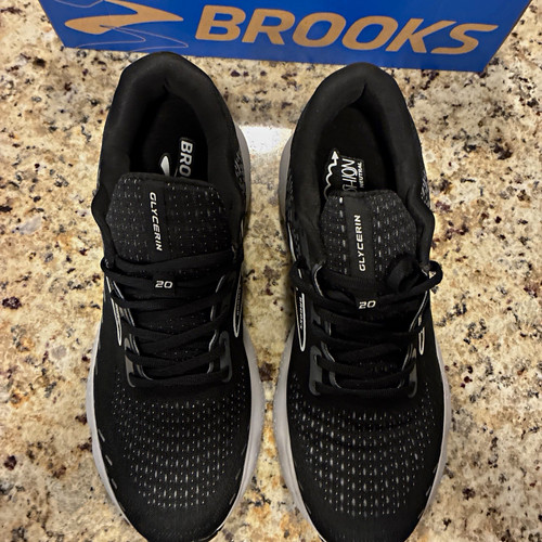 Brooks Glycerin 20 Cushioned Running Shoes Black/Gray 1103821D053