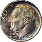 1959-P Roosevelt Dime PCGS MS66+ Pretty Toning Superb Eye Appeal