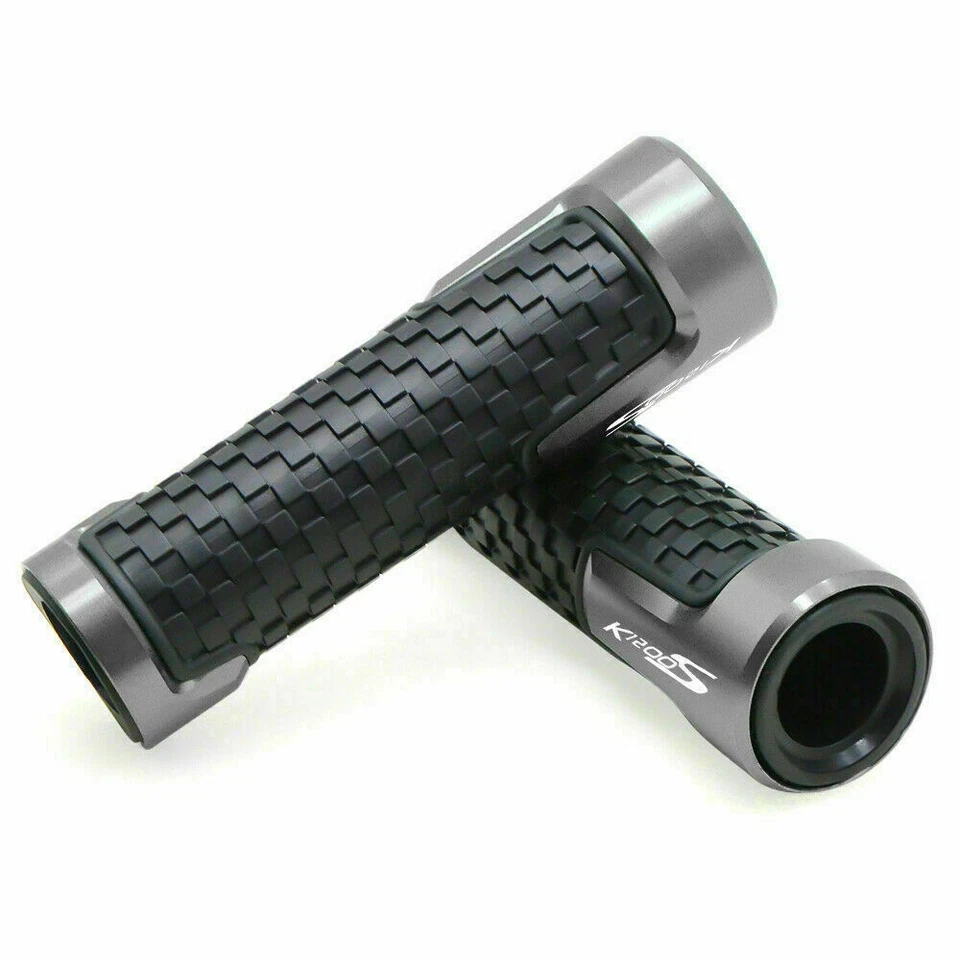 Motorcycle Retro handlebar grips pair For BMW K1200S R K1300S R K 1200 S Gray Foto 4 de 4