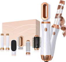 6 in 1 Blow Dryer Brush, Detachable Hair Dryer Brush Air Curler Air Styler