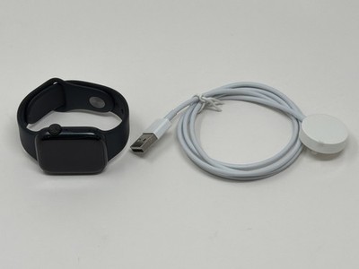Apple Watch Series 7 41mm Midnight Aluminum Case Midnight Band GPS Poor Under80%