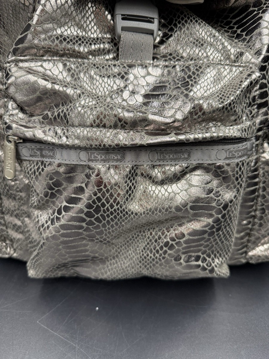 Lesportsac Classic Voyager Backpack L size Foil Snake | eBay