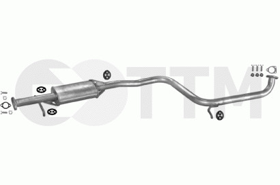 Silencieux intermédiaire Hyundai Lantra 1.5 1.6 essence 1990 1991 1992 1993 1994 1995