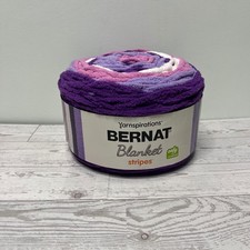 Bernat Blanket Stripes Yarn Little Lilacs Pur...