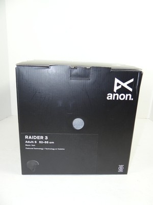 Anon Raider 3 Black Helmet Adult Small New 52-55 cm