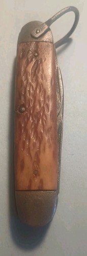 WW2 Western Boulder Co Engineer Knife For Parts Broken Spring Bone Handles Rusty - Picture 4 of 8