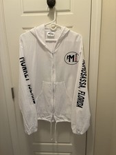 Women  s Jacket Size Medium All Cotton White