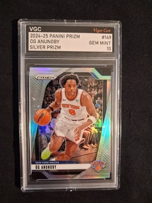 2024-25 PRIZM NBA - OG Anunoby - SILVER - VGC 10 (PSA) - New York Knicks