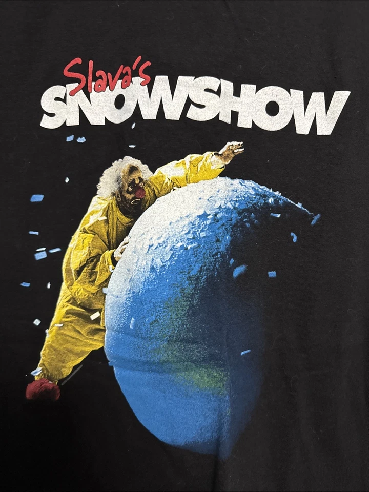 Camiseta rusa negra vintage Y2K 2004 Slava’s Snowshow talla L Foto 2 de 4