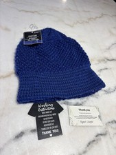 Brand New with Tag One Size Fits Most Blue Knit Beanie Unisex Hat
