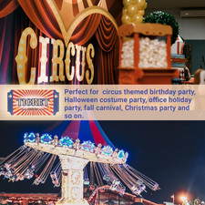 Carnival Roll Raffle Tickets Single Roll Carnival Party Tickets for Events, C...