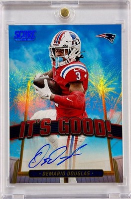 Demario Douglas It s Good Auto IGG-DDS 2025 Score Patriots