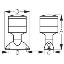 SEA-DOG LINE 400042-1 ALL AROUND Light 360DG LED 2 NM 400042-1