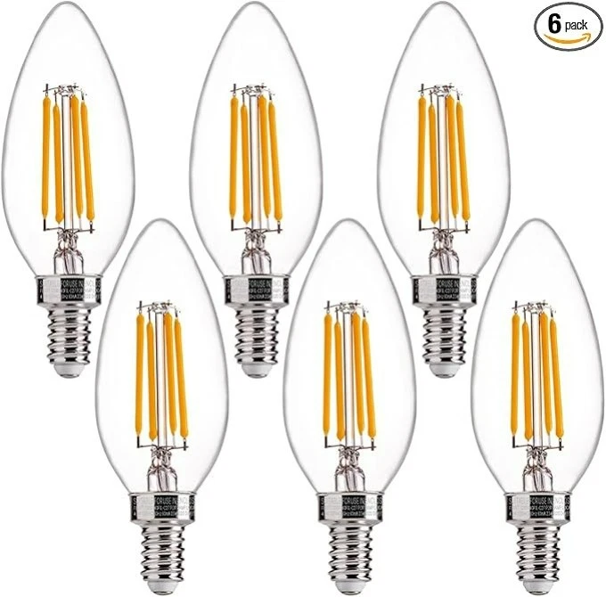 BRIMAX 6-24Pack E12 LED Light Bulb 4W (40W Equivalent) Dimmable Candelabra Bulbs - Image 2 of 4