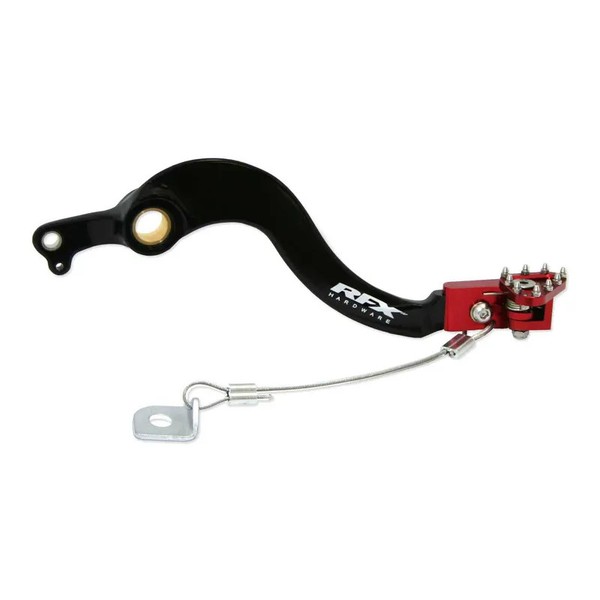 RFX FXRB1070099RD Pro FT Hinterradbremshebel (Schwarz/Rot) FüR Honda CRF250-image
