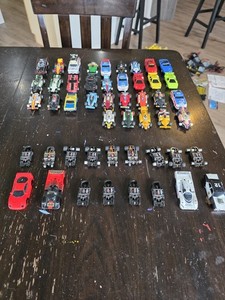 Slot Car Lot TYCO 4-Lane Racing 6686 and more Lot w/ Controllers Power Packs