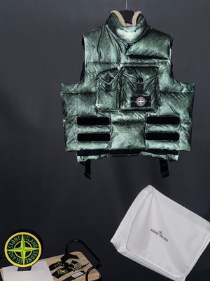 Stone Island Hidden Reflective Bodywarmer Size M Collectible Casual Rarity 
