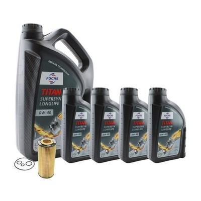 9L Fuchs TITAN SuperSyn LL 0W-40 Hengst Engine Oil Change Kit for W220 S65 AMG