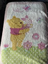 RARE, Vintage Pooh piglet Plush Baby Blanket