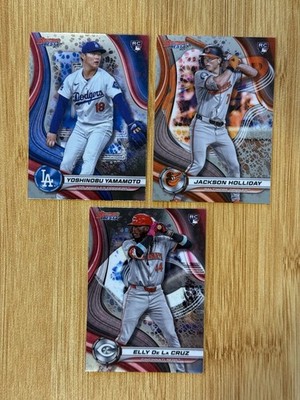 (x14) 2024 Bowman's Best BASE Elly De La Cruz Yamamoto Holliday Trout Montgomery