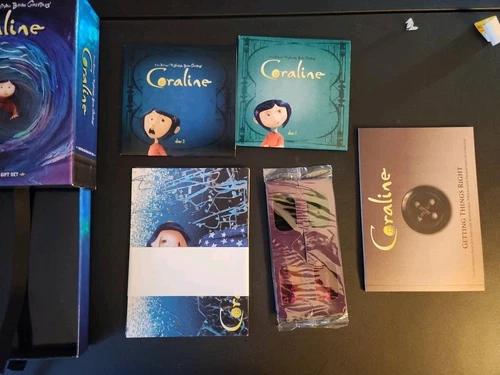 Coraline - Exclusive Limited Edition Gift Set (DVD, 2009) COMPLETE - Picture 7 of 8