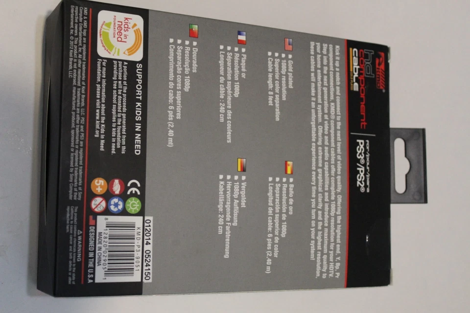 Sony PlayStation Component AV Cable - Gold Plated -OEM Compatible with PS2 & PS3 - Image 2 of 3