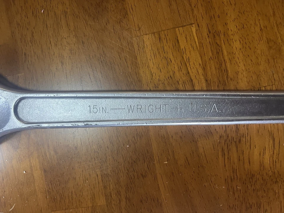 Wright Tool 9AC15 Adjustable Wrench Maximum Capacity 1-11/16 Inch Chrome 15 Inch - Image 3 of 4