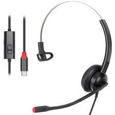 USB Headset with Microphone Noise Cancelling for PC Mac, Wired USB Headphones...