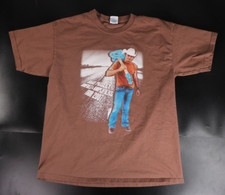 Brad Paisley Oregon Bonfires & Amplifiers 2007 Concert Tour T-Shirt Size L 7-22