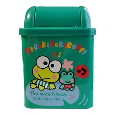 Vintage Kero Kero Kerropi Mini Tin Trash Waste Bin 1995 - Desktop Decor