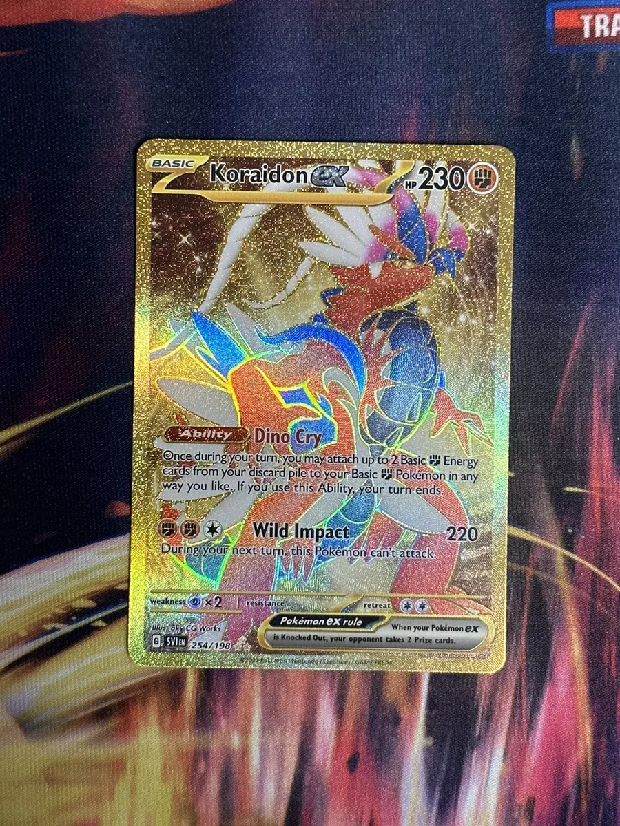 Koraidon EX Pokemon Scarlet & Violet Gold Rare 254/198