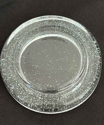 Unikat Bubble Glas Stumpen Kerzenhalter Schmuck Schale klar schwer - Bild 5 von 7