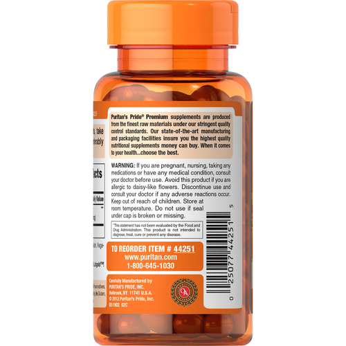 Puritans Pride Lutigold Lutein 40 mg with Zeaxanthin Support Eye Health 60 Count - Picture 8 of 11