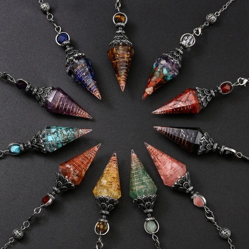Lazuli Healings Stone Pendulums Hexagonal Crystal for Divination - Picture 4 of 15