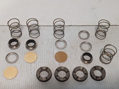 Lot of 3 Unidentified Mechanical Shaft Seals, + Addt'l Components 